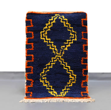 Eclectic Rag Rug Berber Boucherouite 2 X 3.2 ft / 63 x 100 cm - Ettilux Home